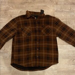Weatherproof Brown Plaid Men's Shirt Jacket